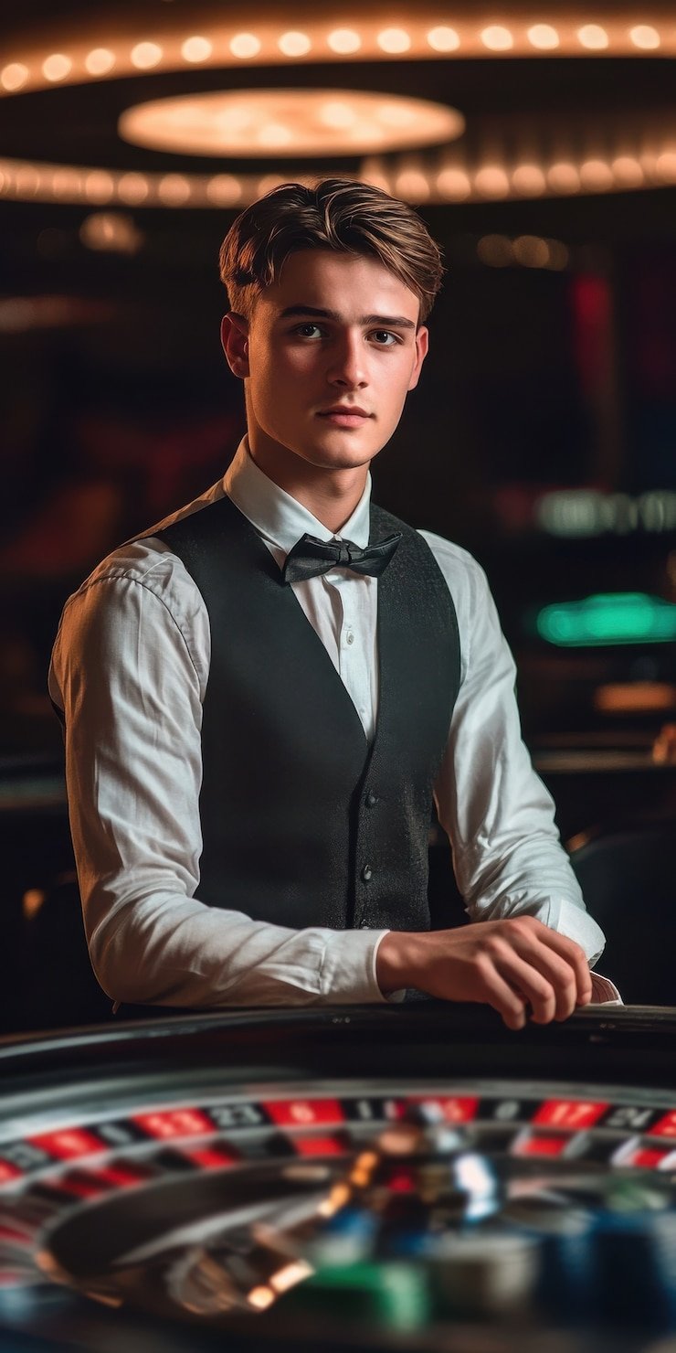 Mobile phone showing jayabola parlay app with live dealer table lobby